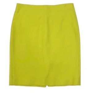 J.Crew Chartreuse No 2 Pencil Skirt - Size 2